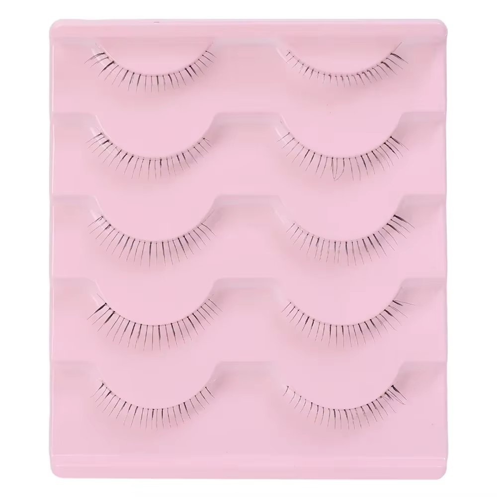 5 paires de cils inférieurs sous les cils cils inférieurs doux bande transparente Manga cils inférie