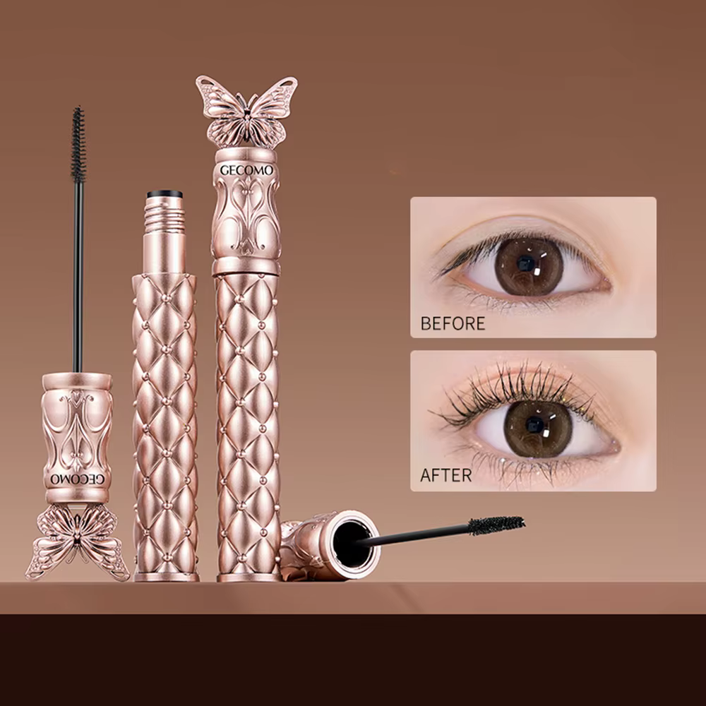 GECOMO papillon volant Volume Mascara Curl maquillage longue durée brosse mince cils apprêt forme