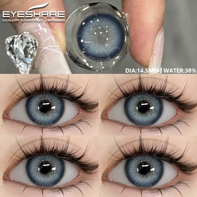 EYESHARE nouvelles lentilles de Contact de couleur lentilles vertes pour les yeux 1 paire lentilles