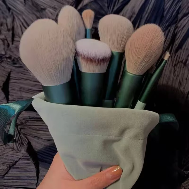 Ensemble de pinceaux de maquillage doux et moelleux, 13 pièces, pour fond de teint, Blush, poudre, f
