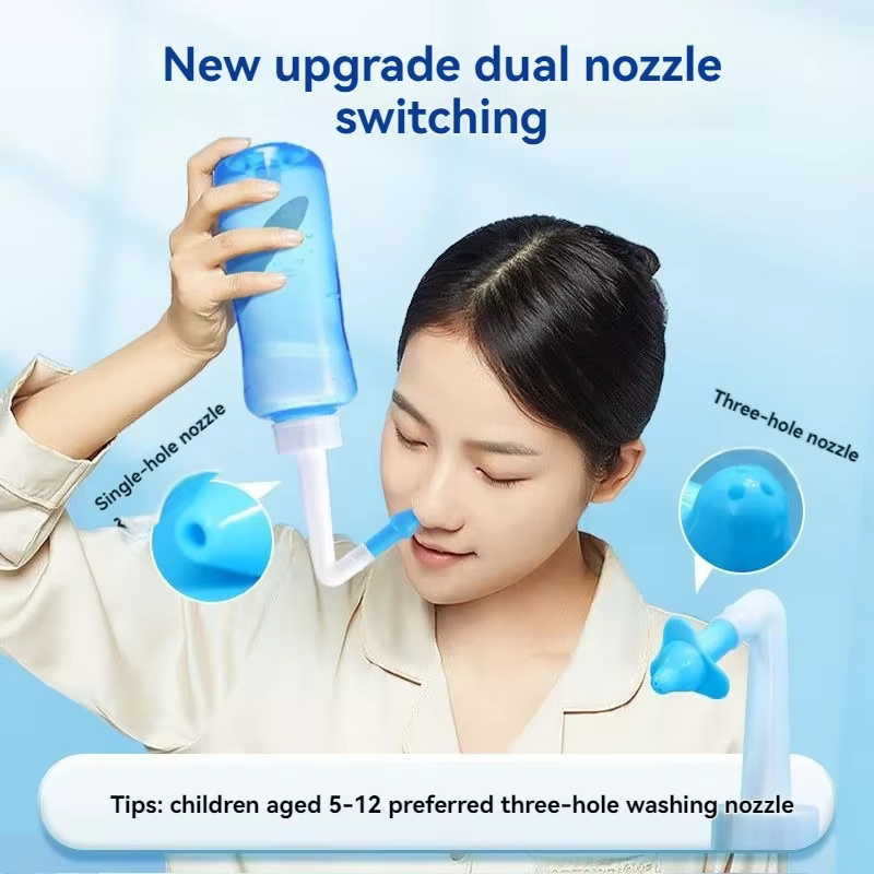 Bouteille de lavage Nasal 300ml, 1 pièce, pour adultes et enfants, cavité nasale et bouteille de lav