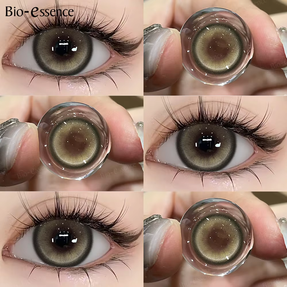 Bes-essence-Lentilles de contact colorées, Cosplay, Bleu, Halloween, Tout neuf, 1 paire
