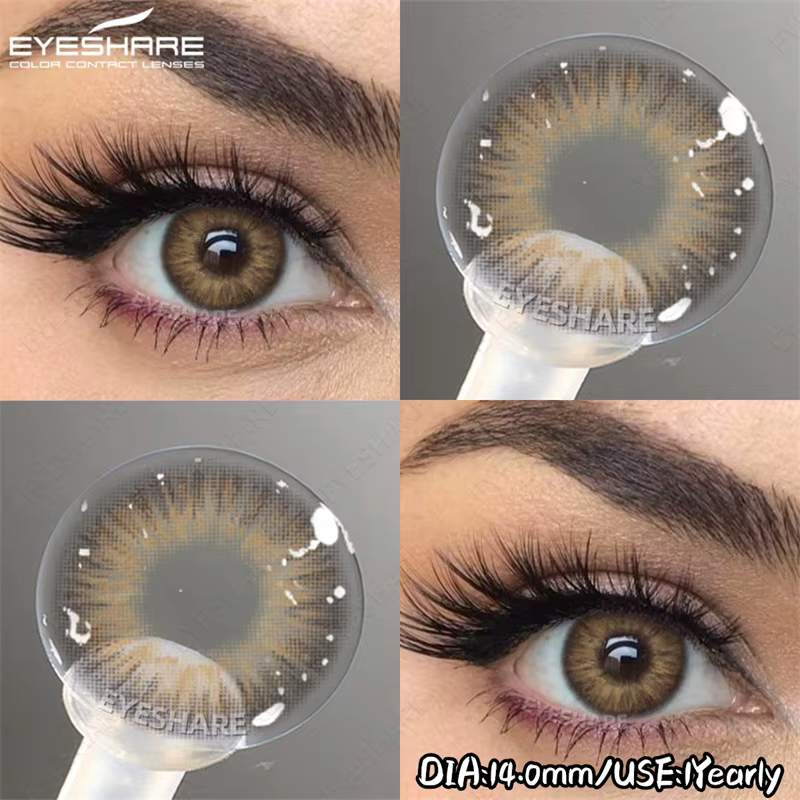 EYESHARE nouveau coréen rose violet yeux Contact couleur lentilles de Contact pour les yeux gris bea