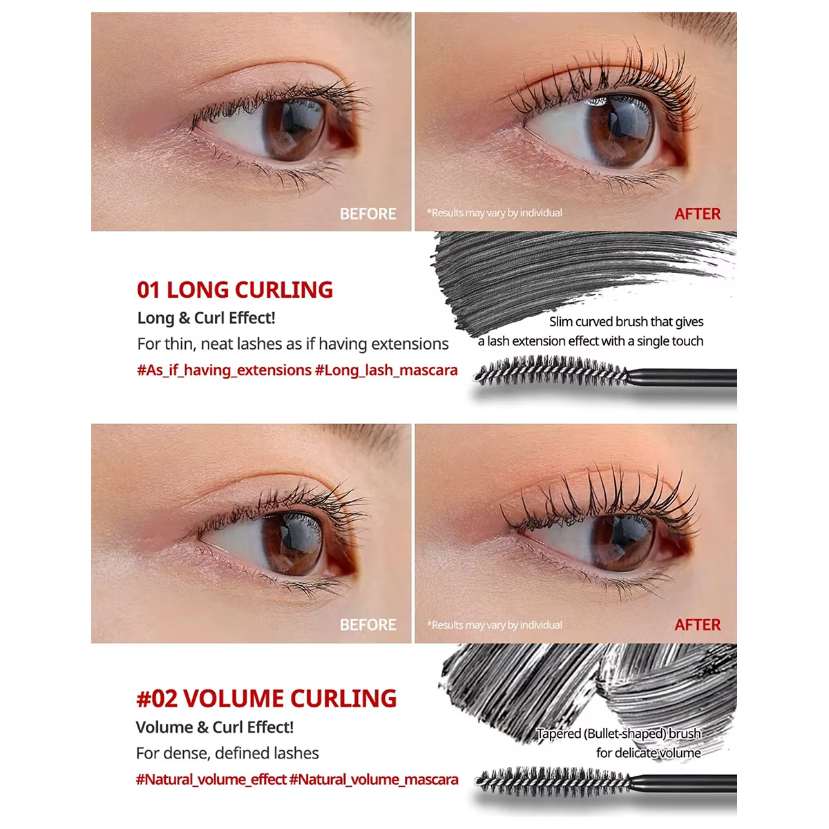 Mascara CLIO Kill Lash Superproof, Formule Volumisante, Léger et Sans Grumeaux, Défini et Séparé, Co