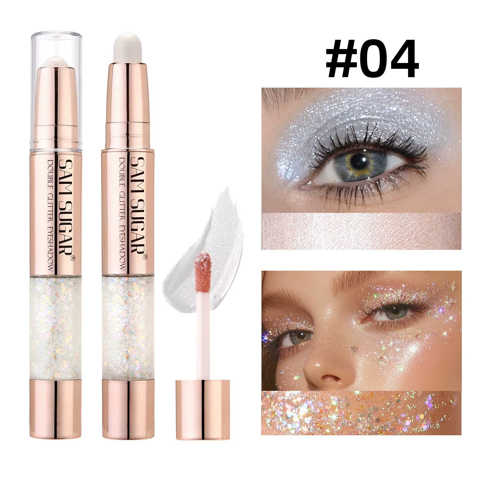 Stylo de contouring double-embout 12 couleurs pour fard à paupières, effet effet de soie, surligneur