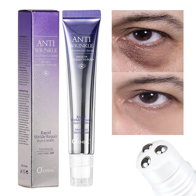O'CHEAL Anti-rides Anti cernes crème pour les yeux rouleau masseur hydratant sacs pour les yeux Anti