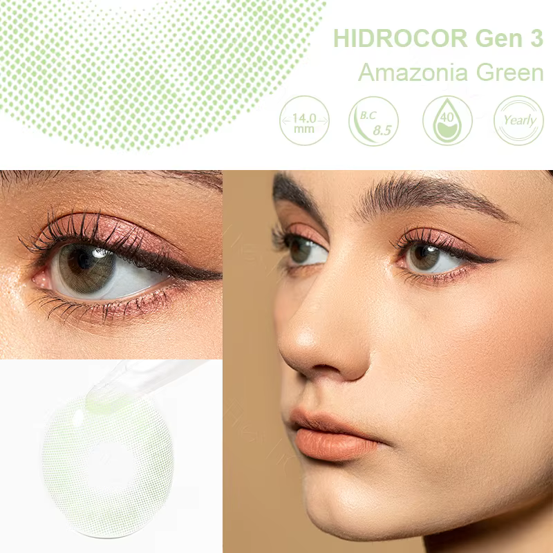 Haute qualité! Freshgo lentilles de Contact de couleur naturelle pour les yeux couleur bleue beauté