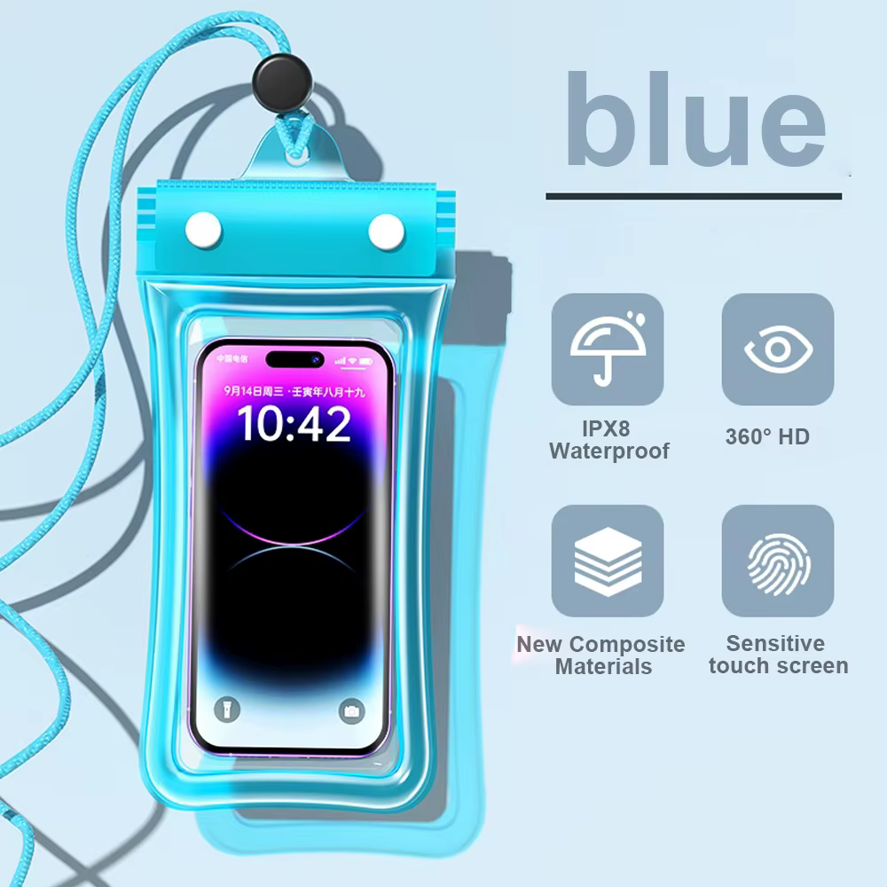 Étui étanche flottant pour téléphone, sac de natation à vision panoramique, sac étanche transparent