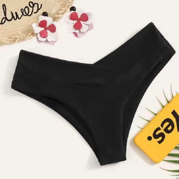 Sexy brésilien string bas de Bikini femmes maillots de bain slips coupe classique short de bain dame