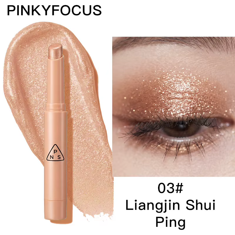 Pinkyfocus – bâton de fard à paupières à paillettes, brillant, imperméable, résistant aux taches, ap