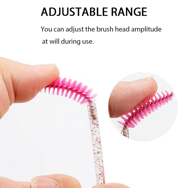 500 pièces brosses à cils Kits de brosses d'extension de cils outil de maquillage pour cils baguette
