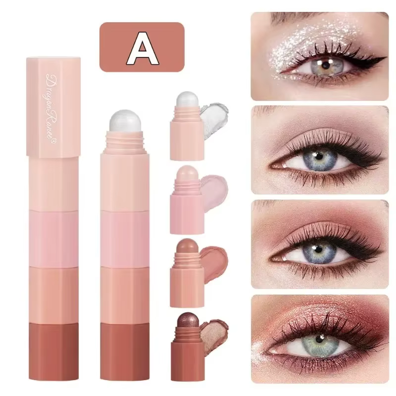 Kit de crayons fard à paupières 5 en 1, velours mat, Pigment scintillant, combinaison de maquillage,