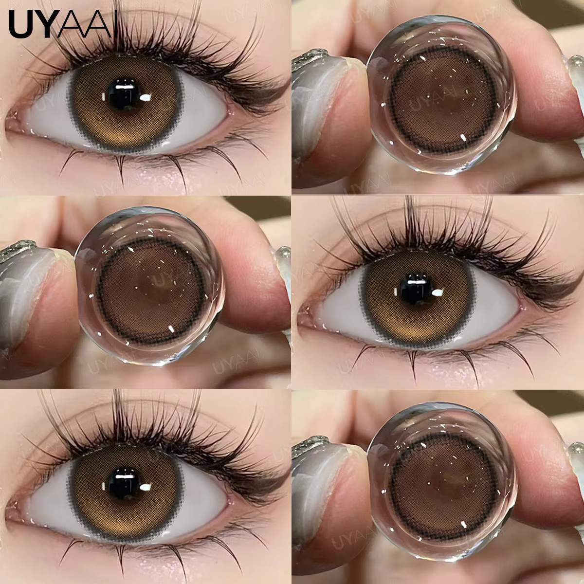 UYAAI 1 paire d'élèves colorées de haute qualité pour les yeux lentilles de mode coréenne contatos p