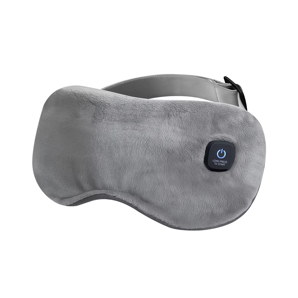 Masque oculaire chauffant sans fil avec massage par vibration électrique, pour soulager la fatigue o