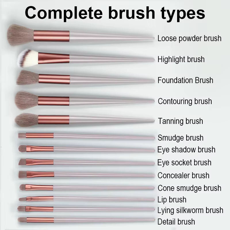 Ensemble de pinceaux de maquillage, 13 pièces, doux et moelleux, ombre à paupières, surligneur, corr