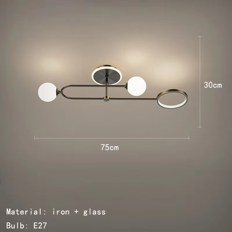 Plafonnier nordique en forme de salon, moderne, Simple et créatif, pour chambre à coucher, salle à m