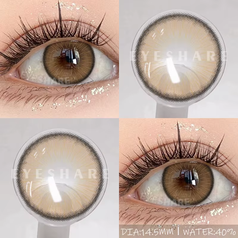 EYESHARE 1 paire de nouvelles lentilles de contact colorées pour les yeux lentilles brunes de haute