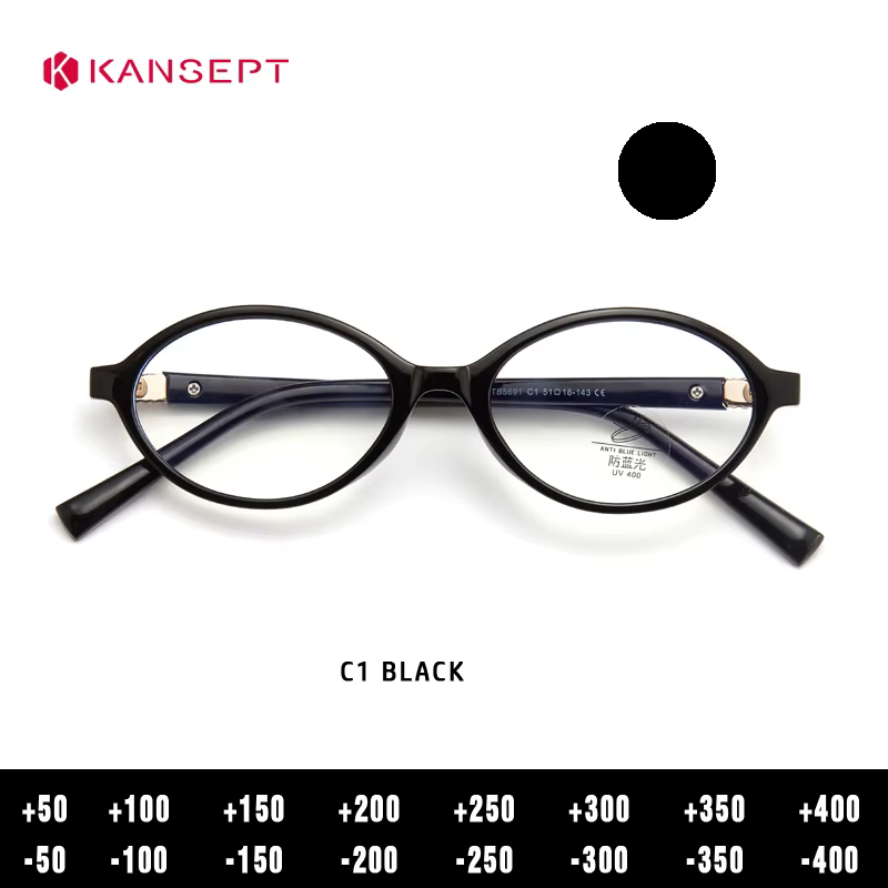 KANSEPT – Monture de lunettes pour femme avec verres optiques de qualité, verres de prescription pou