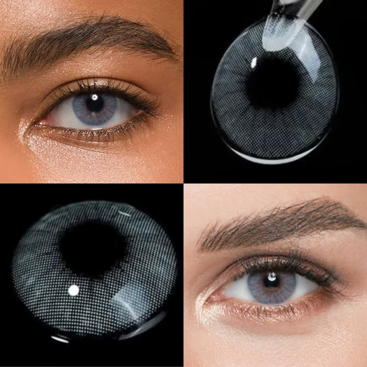 VISUASHOW Aurora Hazel Lentilles de contact colorées sur ordonnance 1 paire usage annuel lentilles c