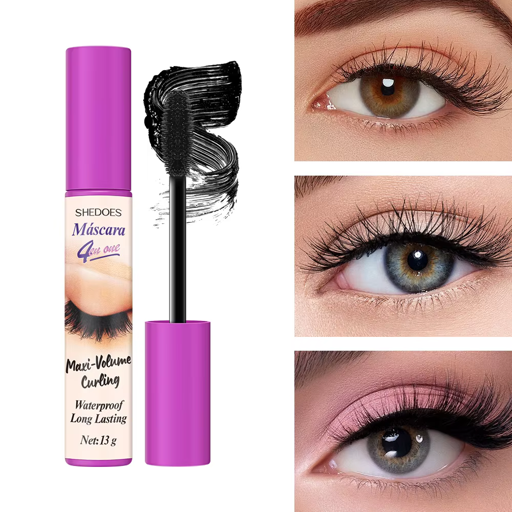 Le mascara 4D est durable, mince, recourbé et dense, imperméable, résistant à la transpiration et sa