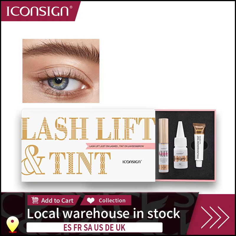ICONSIGN-Kit professionnel de lifting et de teinte des cils, outils de maquillage pour les yeux, liv