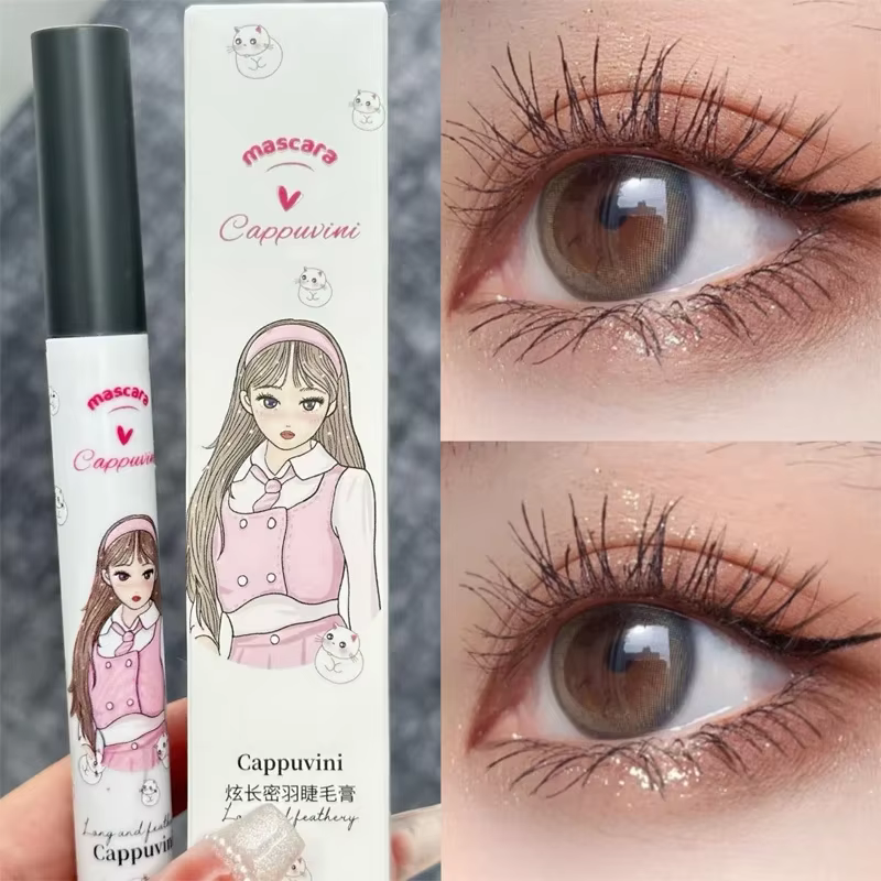 Mascara coloré pour les cils des filles, noir, marron, extension de cils, cils, brosse, curling, all