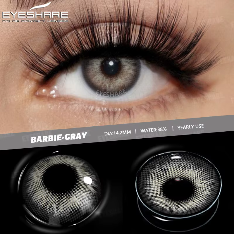 AMARA 1 paire de lentilles de contact colorées pour les yeux lentilles pour les yeux marron aspect n