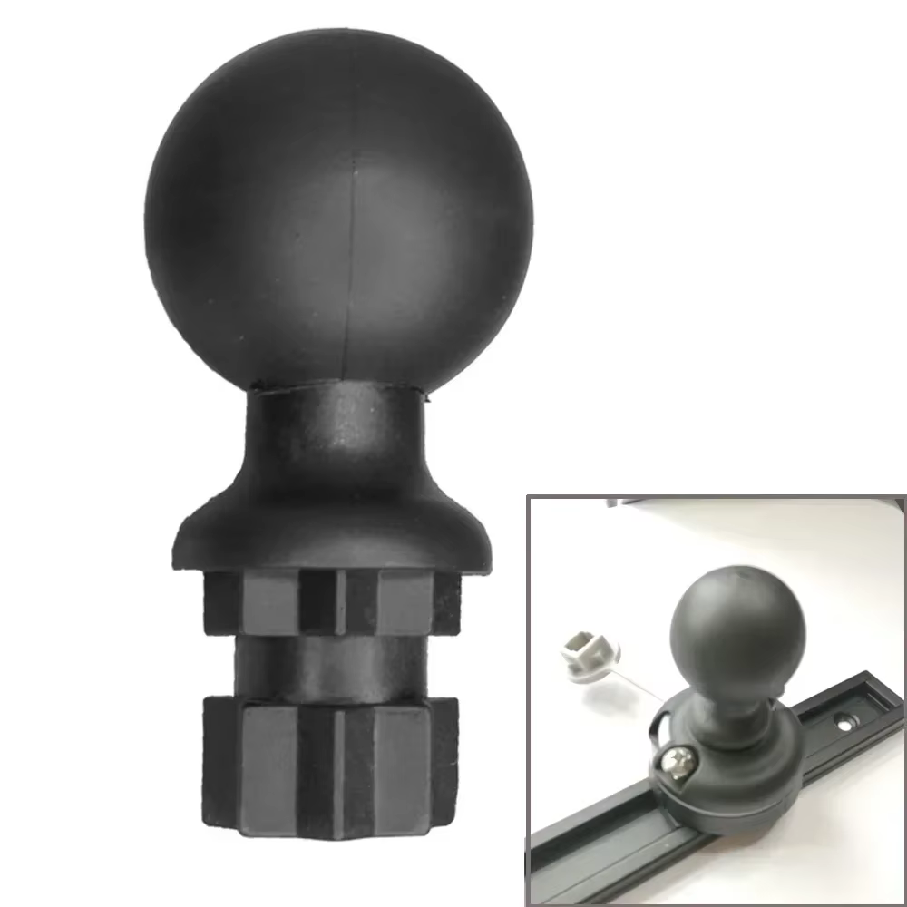 Base de piste à dégagement rapide pour Kayak noir, 1.57 pouces, adaptateur de montage sur boule, sys