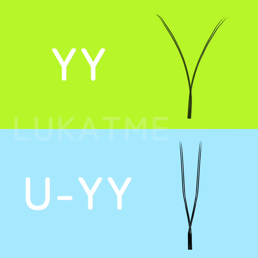 Extensions de cils LUKATME 0.07 PBT, bouquets préfabriqués YY 3D 4D 5D 6D, double 3D, forme W & U, k
