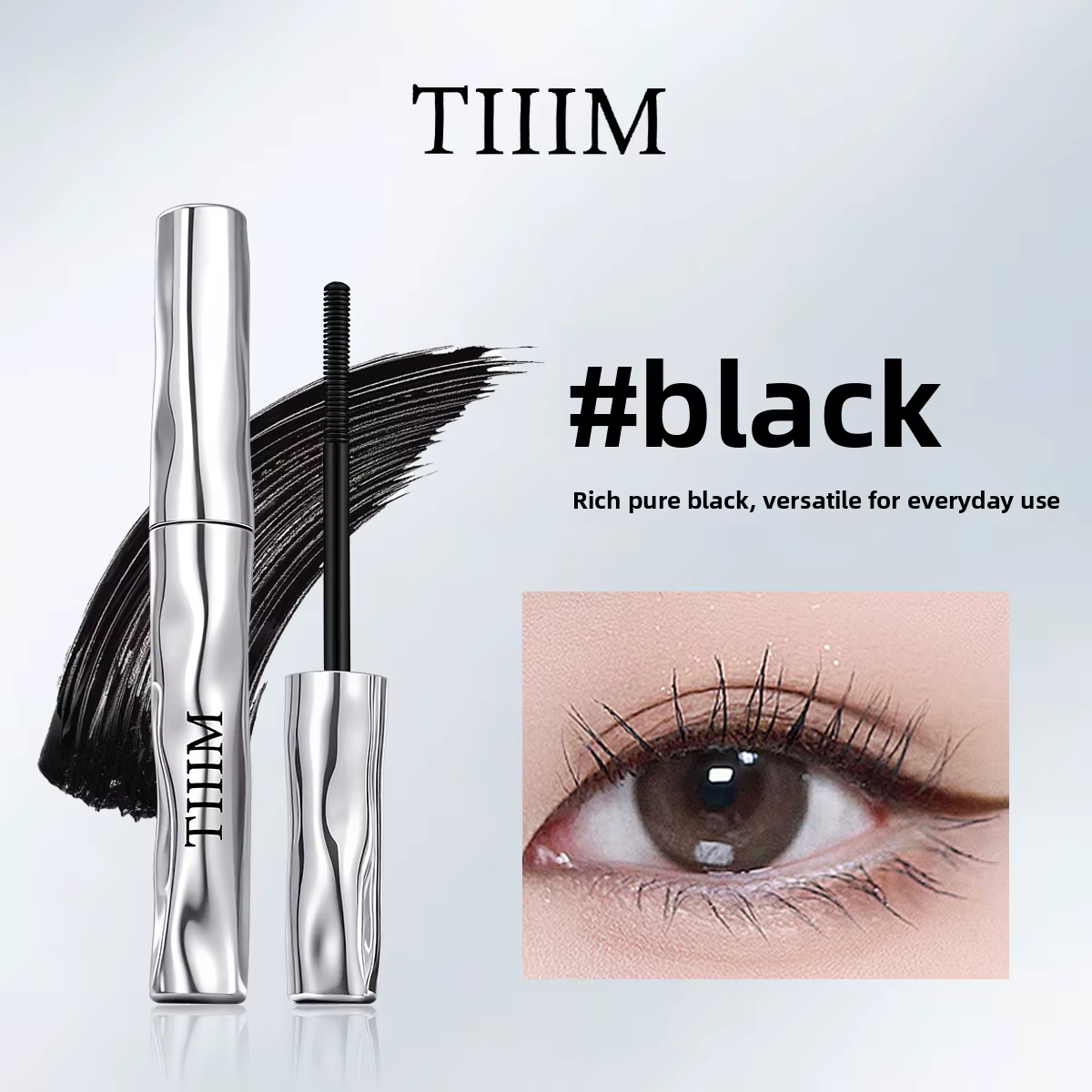 Mascara Manga Tubing — Allongeant et recourbant, waterproof et sans grumeaux, anti-bavures, tenue lo