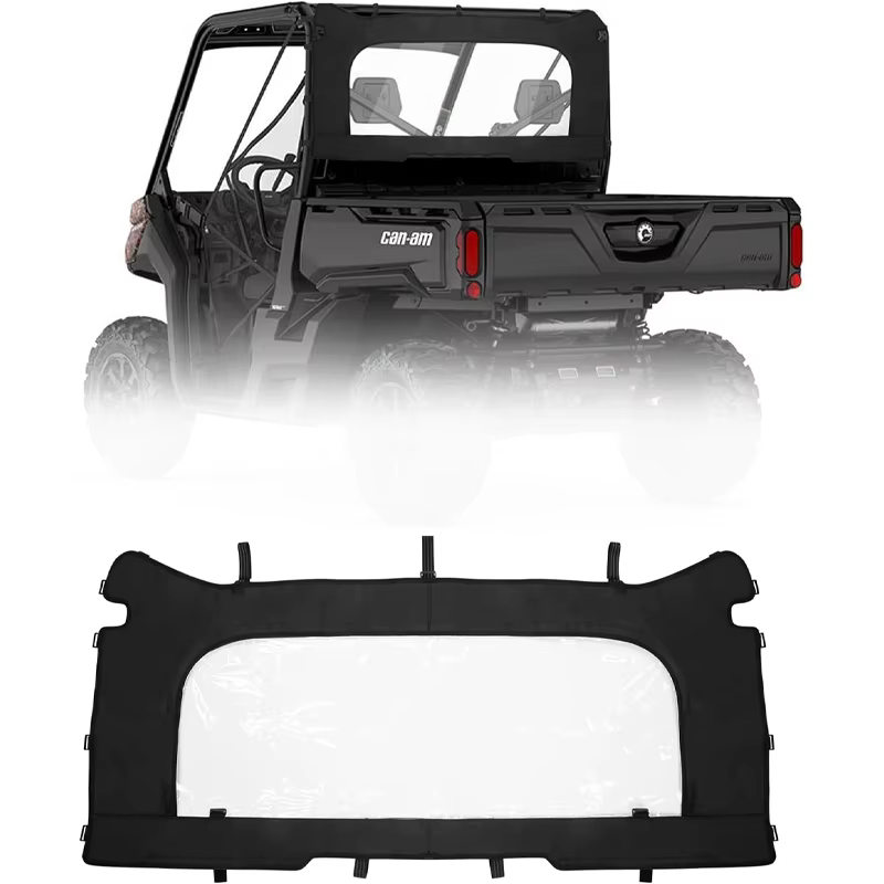Pare-brise arrière souple en PVC anti-poussière pour Can-Am Defender HD 5 7 8 9 10 HD5 HD7 HD8 HD9 H