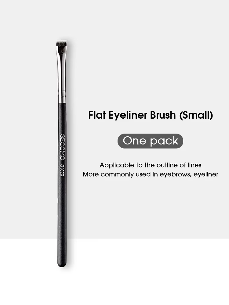KSHBO Eyeliner brosse à sourcils ne mange pas de poudre facile à guérir la main lame tête plate circ