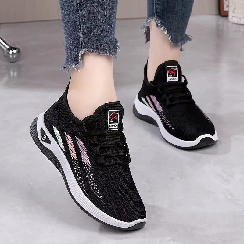 Chaussures de course basses en maille pour femmes, chaussures de mode pour étudiants, nouvelles chau