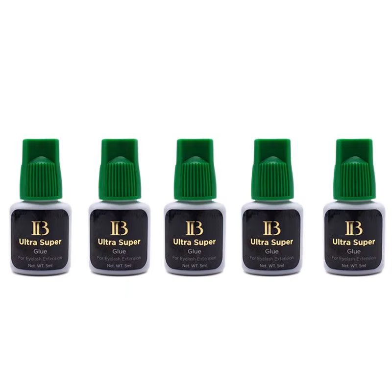 5 flacons de colle IB 5 ml, colle individuelle la plus forte à séchage rapide pour extensions de cil