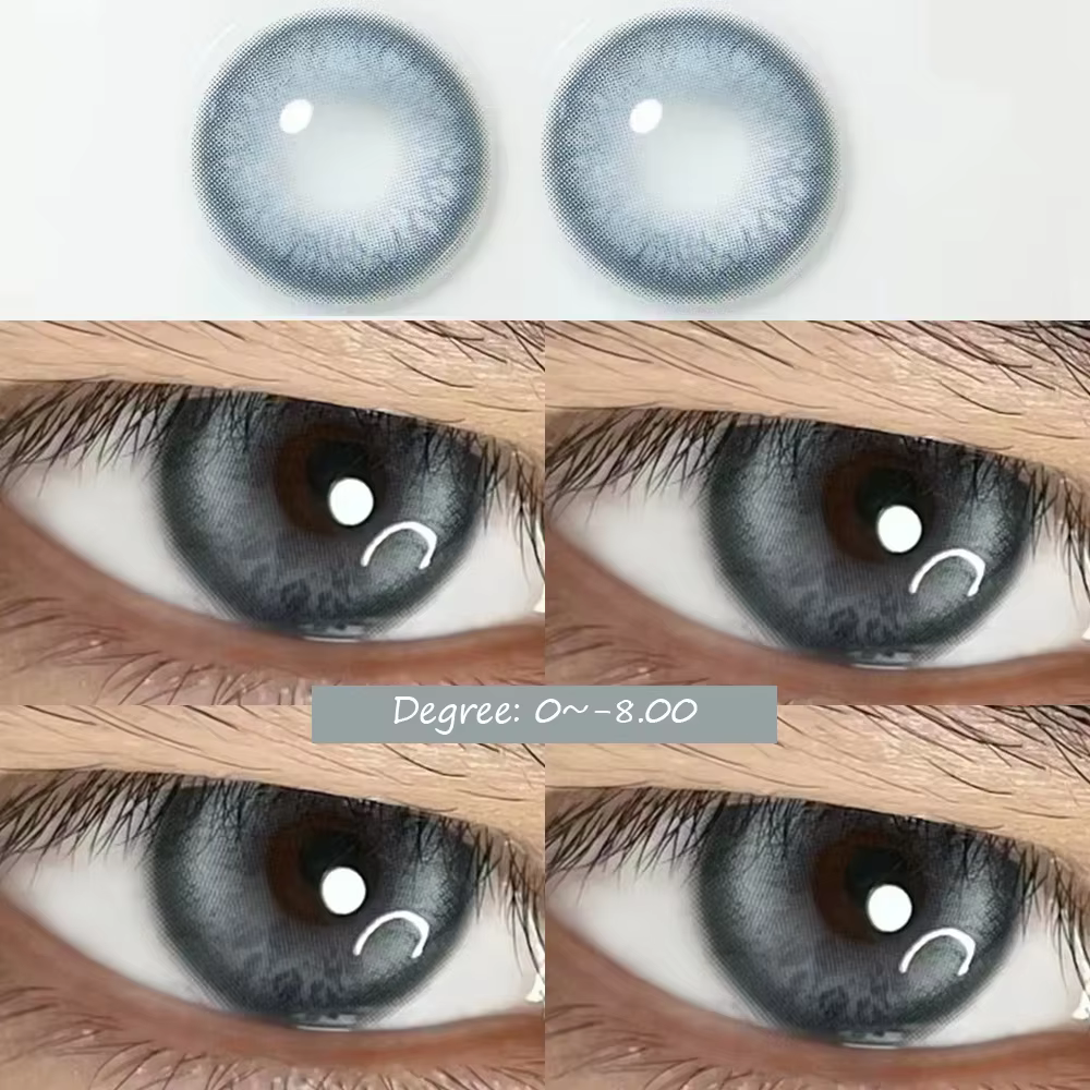OVOLOOK-1 paire de lentilles bleues et vertes, verres de lunettes colorés, beauté brillante pour élè
