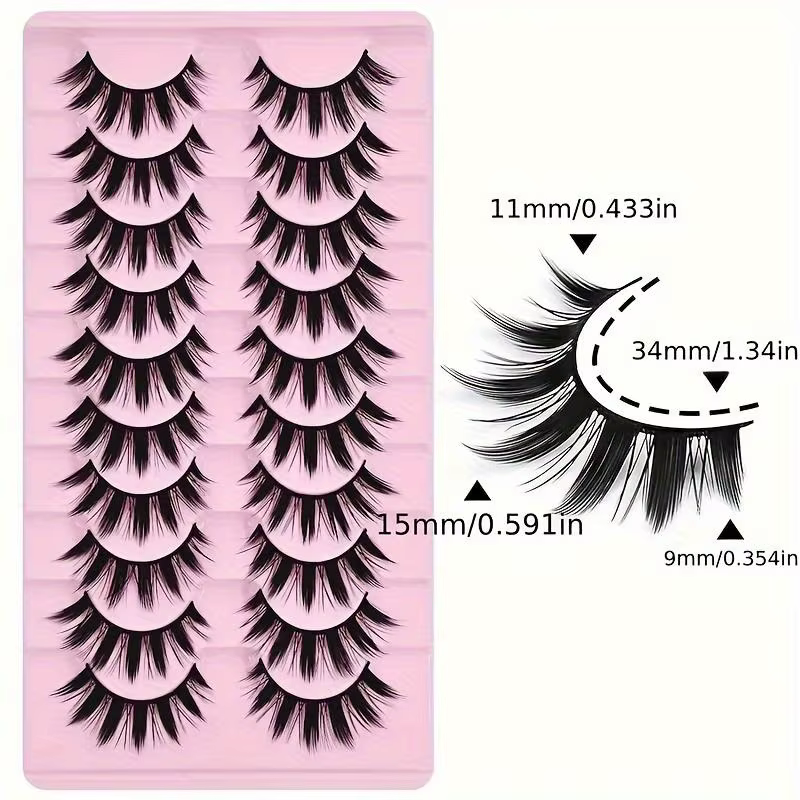 Outils de maquillage épais pour les yeux, 2 boîtes de 20 paires d'extensions de légumineuses et de p