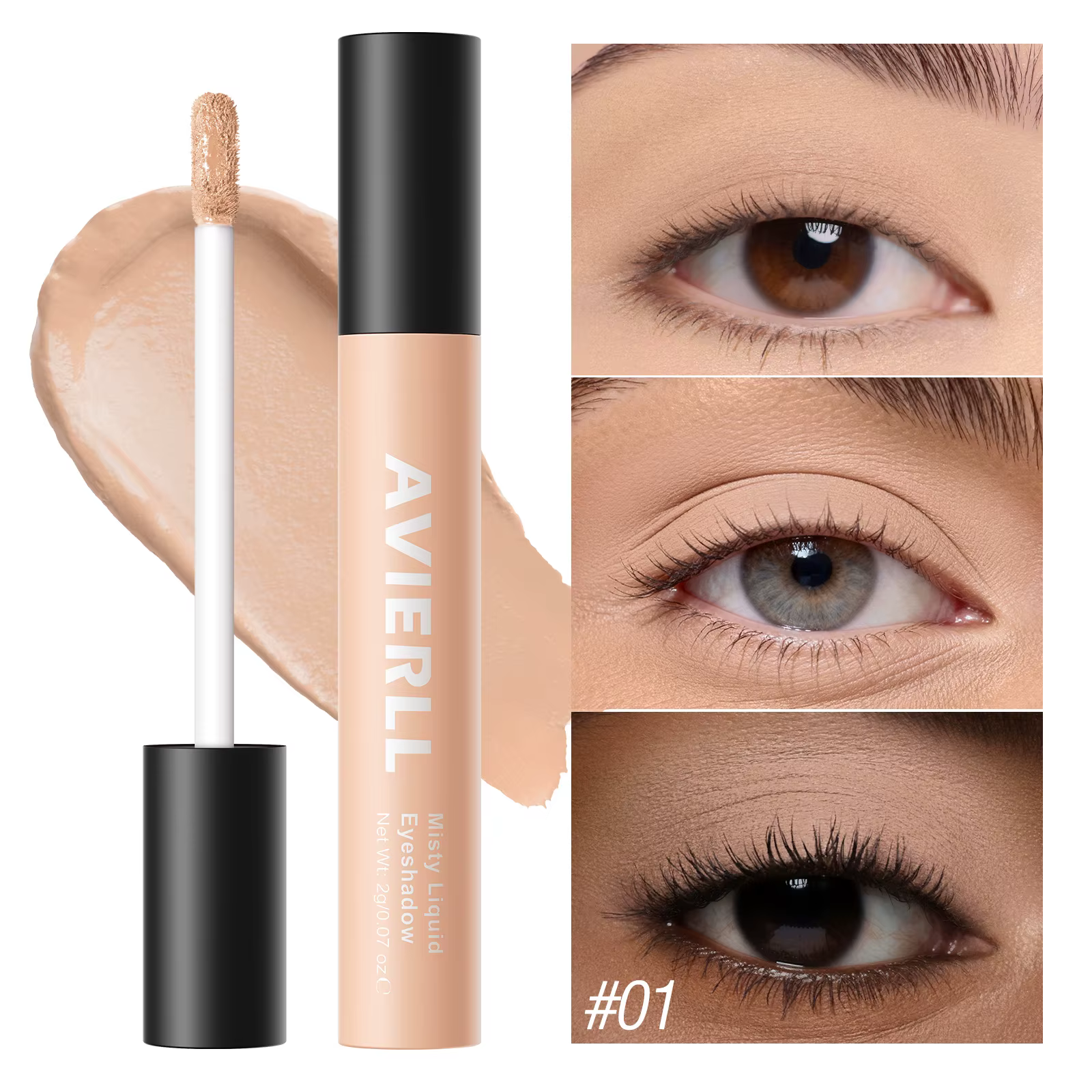 Fard à paupières liquide mat nude 10 couleurs, imperméable, longue tenue, pour contour des yeux et d