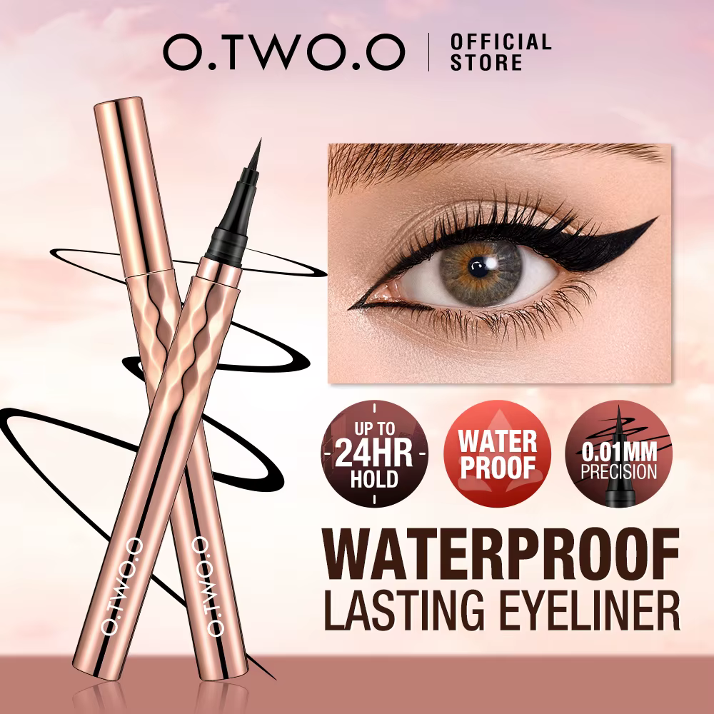 O.TWO.O Eyeliner liquide noir maquillage des yeux Super imperméable longue durée Eye Liner facile à 