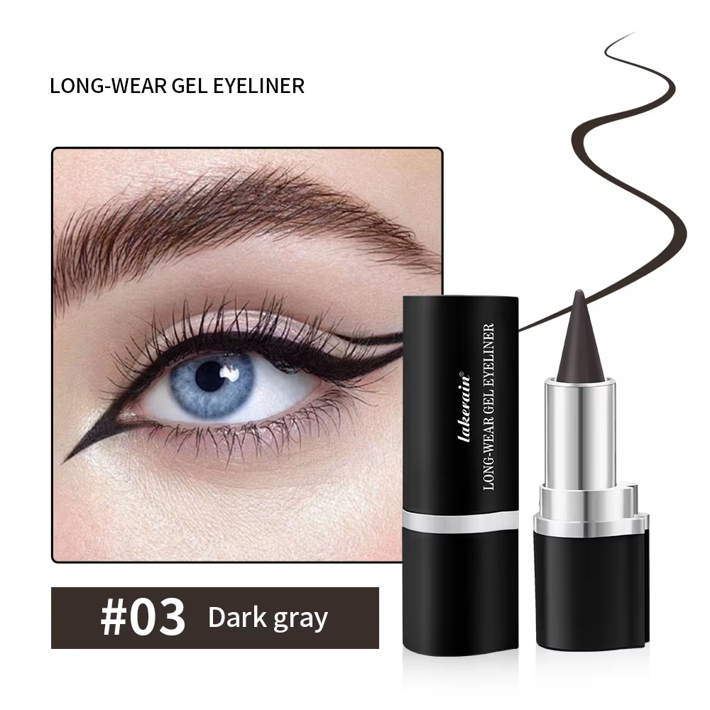 Eyeliner texture crémeuse longue durée imperméable mat noir argent marron Eye Liner stylo maquillage
