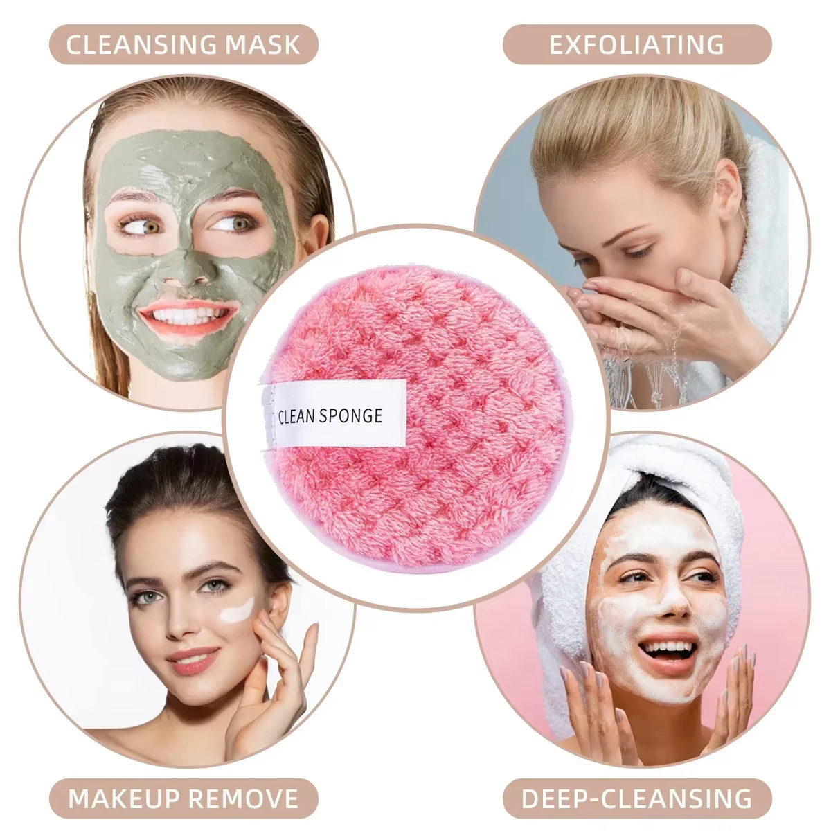 Ensemble de pinceaux de maquillage professionnels, avec accessoires pour la peau combinée, avec des