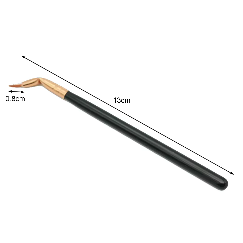 Pinceau coudé de précision pour eyeliner et fard à barrage, pinceaux de maquillage, outil cosmétique