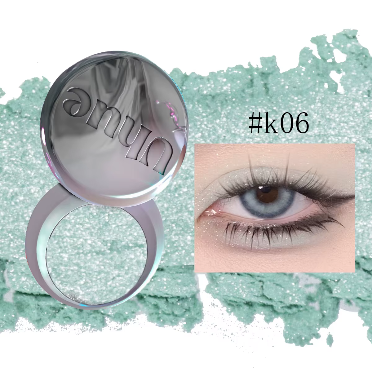 Uhue – fard à paupières unique série K, poudre fine, lisse et adaptée à la peau, scintillant subtil,