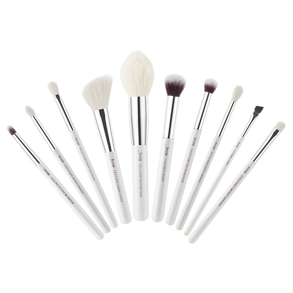 Jessup ensemble de pinceaux 10 pièces pinceaux de maquillage professionnels ensembles fond de teint