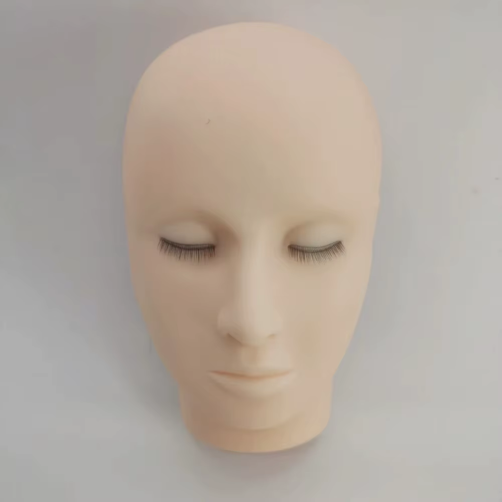 Tête de Mannequin 4D pour la Pratique de l'Extension des Cils, Outils de Formation au Greffage avec 