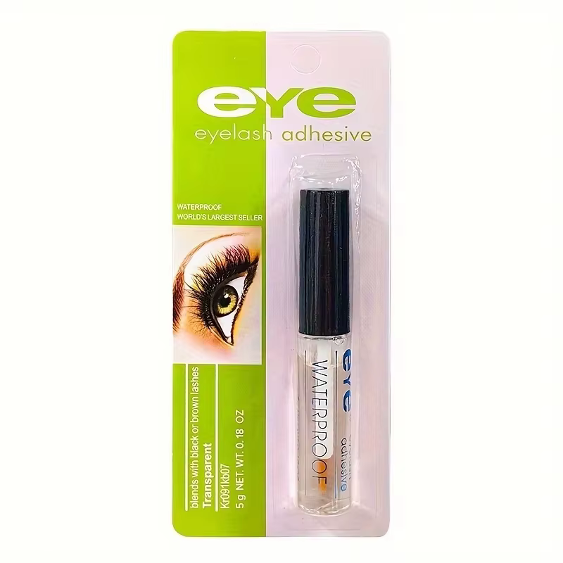Colle pour cils imperméable transparente sans latex auto-adhésive pour faux cils, extensions de cils