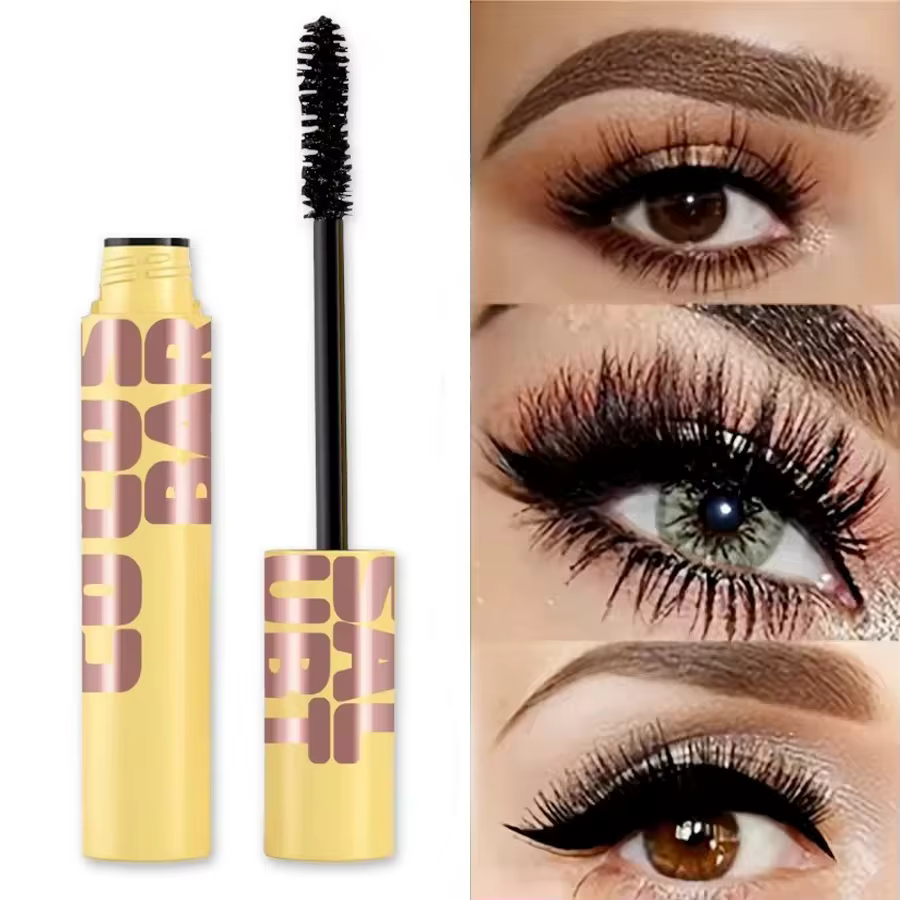Mascara noir imperméable, allongeant et recourbé, Extension de cils noirs, maquillage de beauté, Mas
