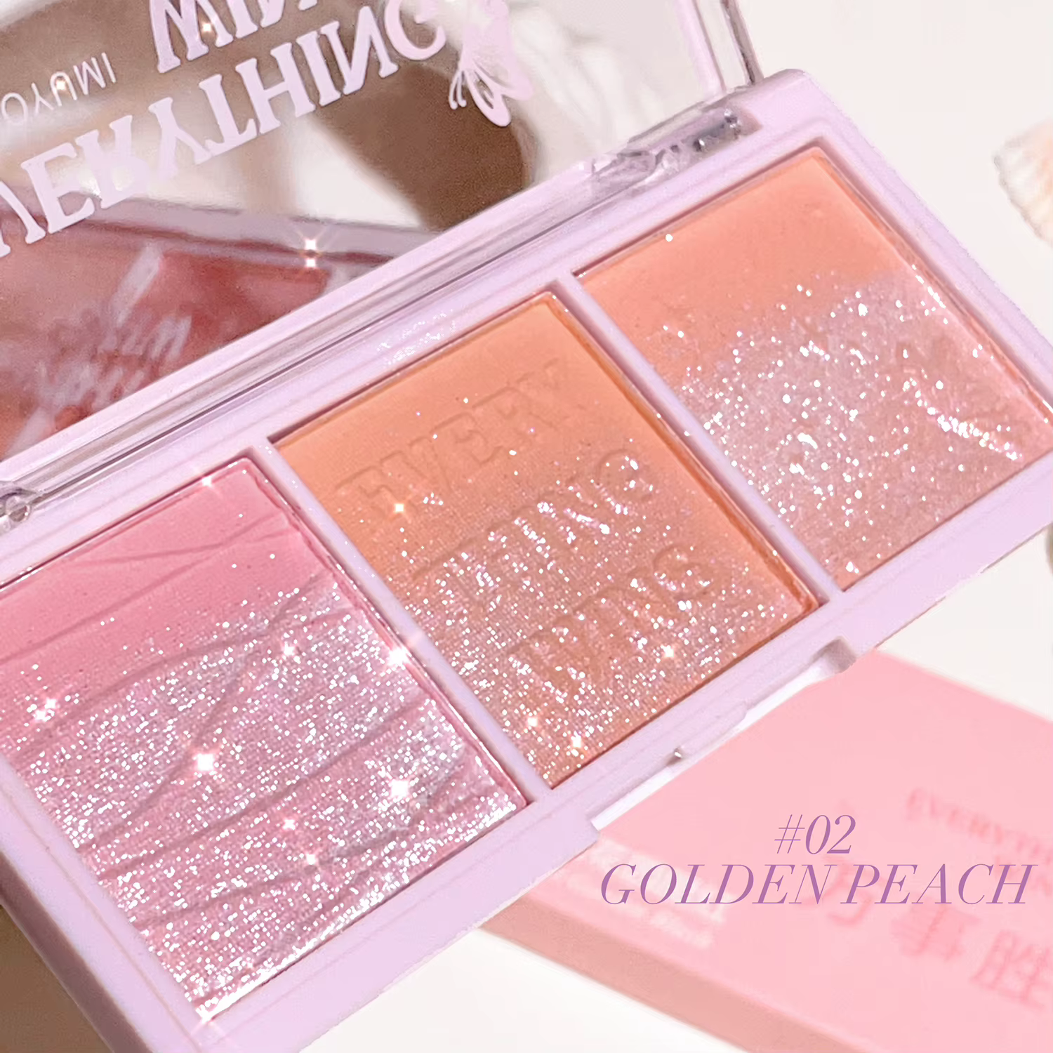 Secret Garden – fard à paupières trois couleurs, blush, thé au lait d'amande, maquillage nu, amélior