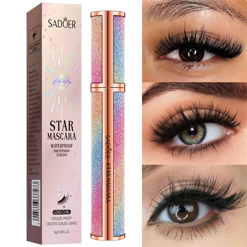 Mascara imperméable pour allonge les cils, longue durée, soyeux, Extension de cils noirs, maquillage