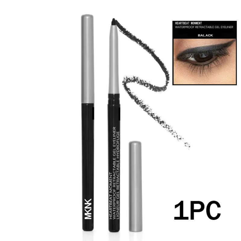 Crayon eye-liner noir imperméable, résistant aux taches, longue durée, marron foncé, crème gel, styl