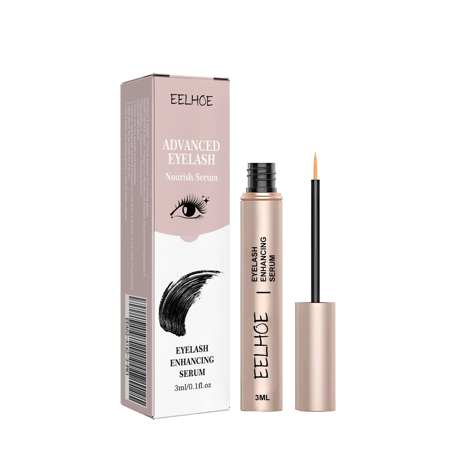 Sérum rehausseur de cils, Mascara rehausseur de cils, plus épais, naturels, plus longs, allongeant, 
